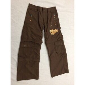 MUDD GIRLS CONVERTIBLE PANTS CAPRIS SHORTS SIZE S 7/8